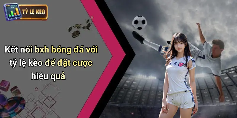 Kết nối bxh bóng đá với tỷ lệ kèo để đặt cược hiệu quả