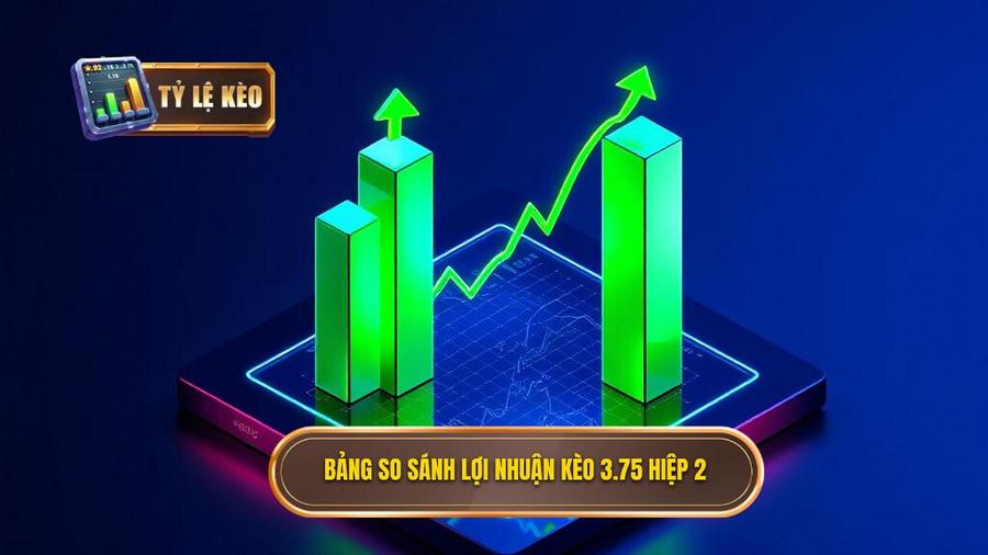 3. Bảng so sánh lợi nhuận kèo 3.75 hiệp 2
